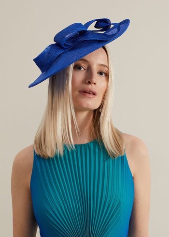 Phase Eight Midi Double Twist Disc Fascinator Hats Deep Blue Australia | LN9061847